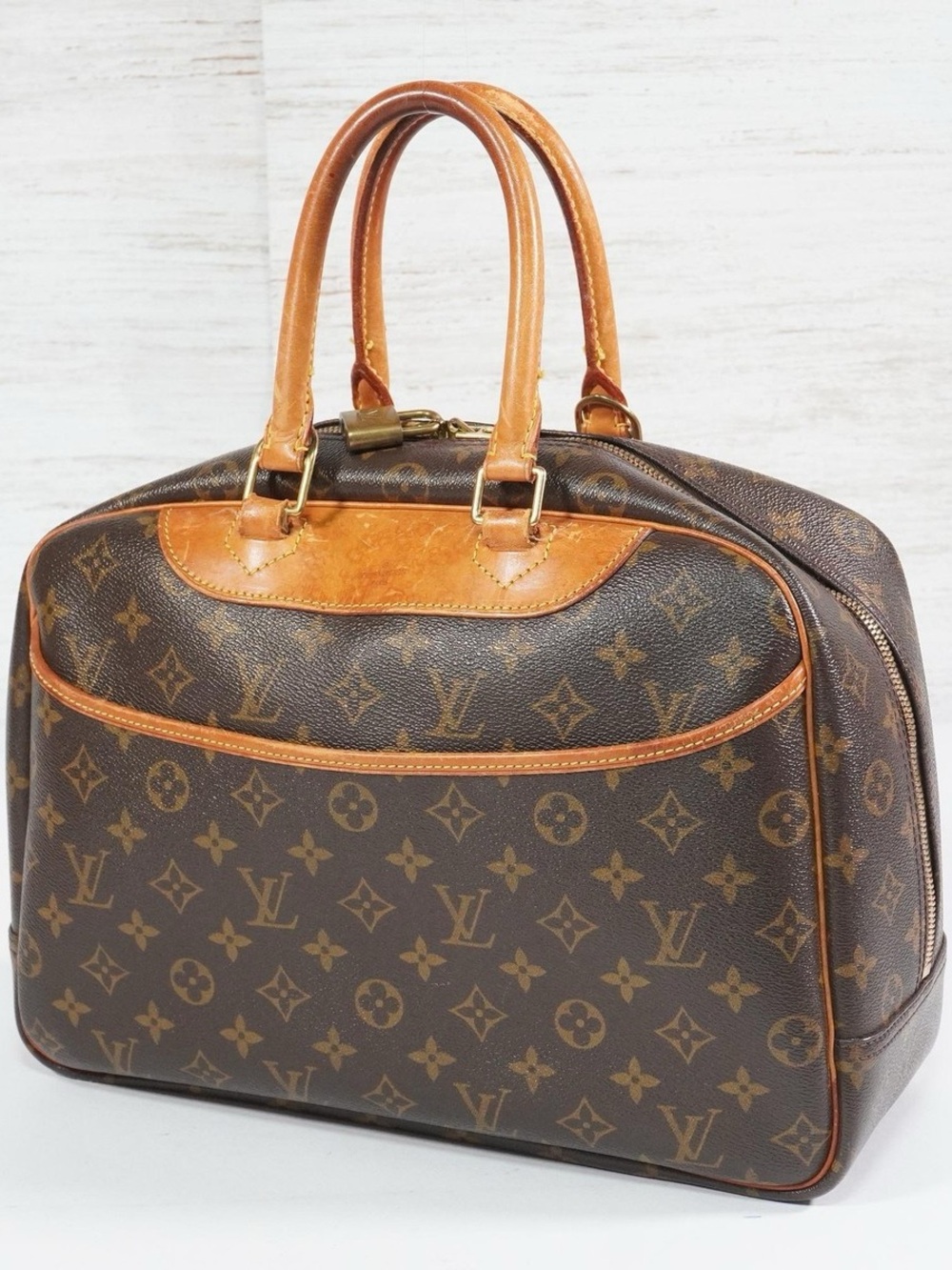 Louis Vuitton Deauville Hand bag Canvas Monogram